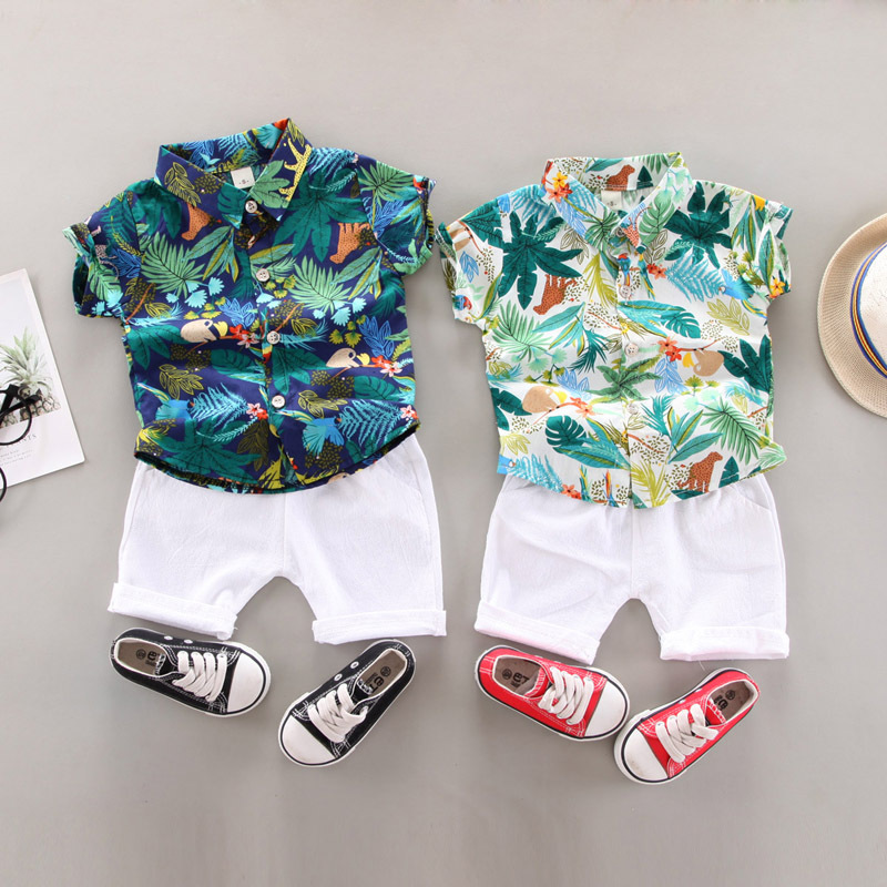 Baby Clothing Bundles - 半袖ベビースーツ,プリントシャツ,カジュアルショーツ,0〜5歳