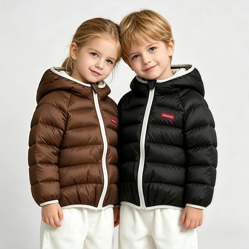 Baby Clothing Zipper - 新しいコートフード付き子供男の子女の子ジャケットコート綿入り服子供冬綿入り服ベビー綿ジャケット