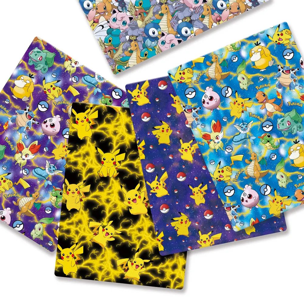 Baby Clothing Japan - 子供のためのポケモン漫画プリント生地,手作りの縫製,パッチワーク,キルティング,ベビードレス,ホームシート,140x50cm