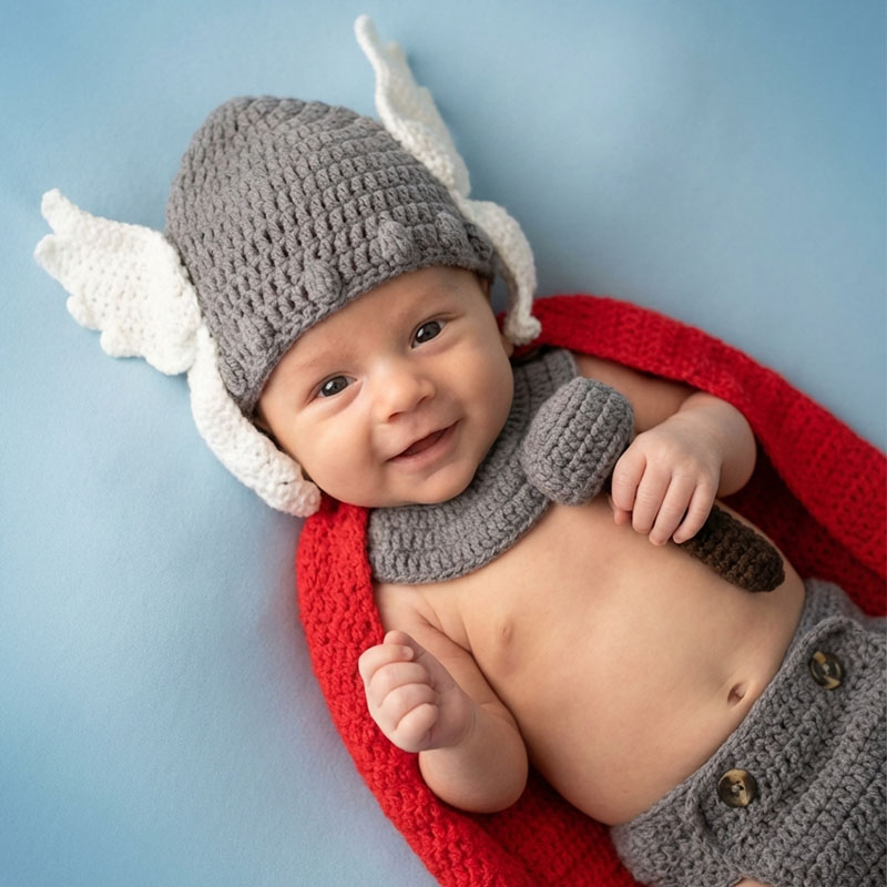 Baby Clothing Sets Boy - 新生児写真撮影小道具トールベビーコスチュームアベンジャーズスーパーヒーローキャラクターコスプレ衣装幼児男の子写真撮影服セット