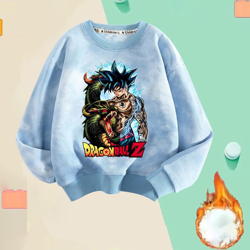 新しいドラゴンボール薄型フリースパーカー漫画悟空男性トレーナ - Baby Clothing Japan のレビューと価格