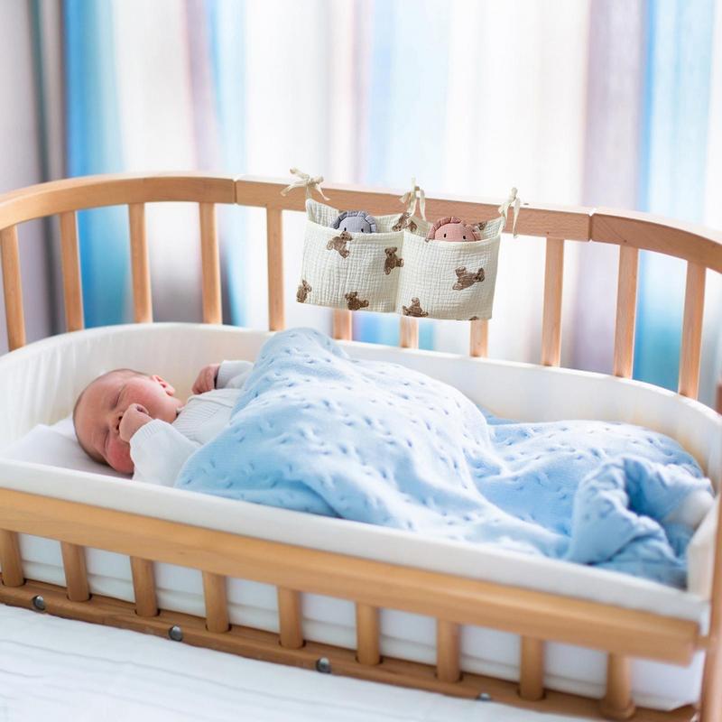 ベビーベッドオーガナイザー、キャディベッド、収納バッグ、2ポ - Baby Clothing Zipper のレビューと価格