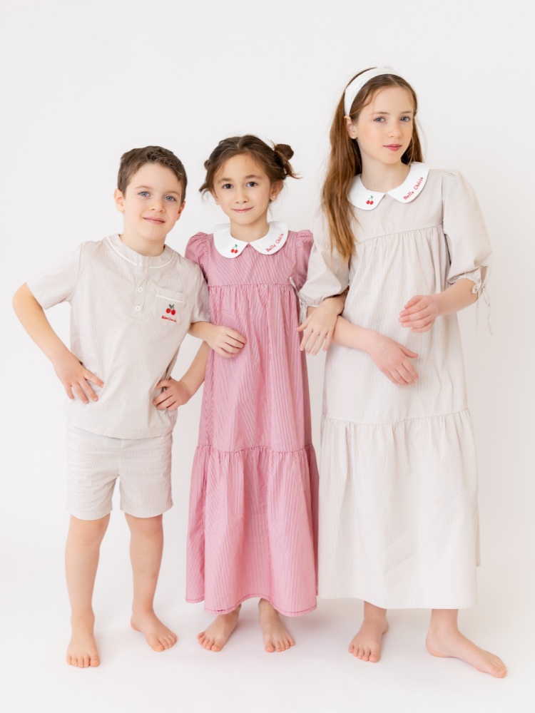 AP SS26 金曜日の夜ピンストライプコレクションキッズボ - Baby Clothing Night のレビューと価格