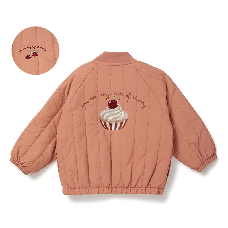 1-6Y 子供服春肥厚ダウン綿ガールジャケットベビー子供暖か - Baby Clothing Zipper のレビューと価格