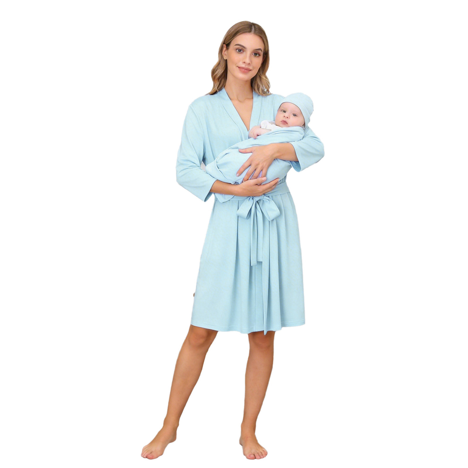 ママと私用ローブおくるみセット マタニティナイトローブ ベビ - Baby Clothing Night のレビューと価格