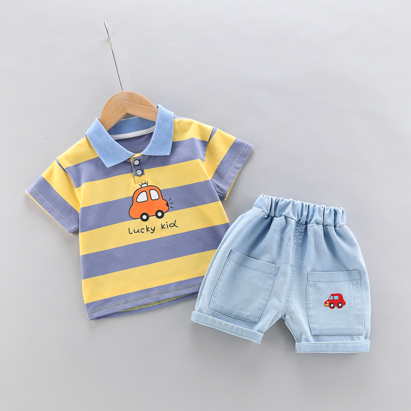 高品質ベビーボーイズポロシャツ + ハンサムデニムショーツ  - Baby Clothing Bundles のレビューと価格