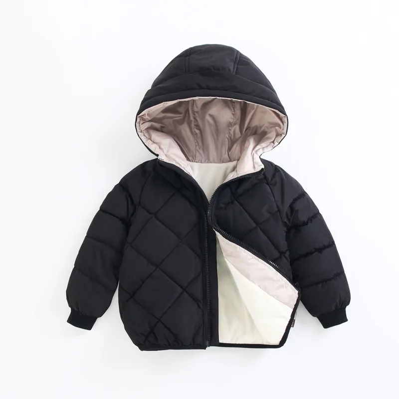 カジュアルベビーガールズ冬服キッズライトダウンコートフード付 - Baby Clothing Zipper のレビューと価格