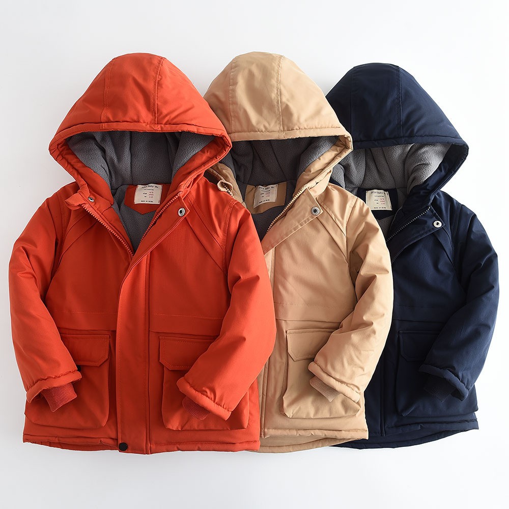 男の子用冬用綿ジャケット 2025年新作 子供用冬用クリップ - Baby Clothing Zipper のレビューと価格