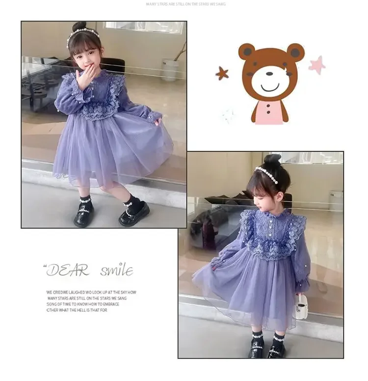 新しい子供服レース誕生日プリンセススカートベビーエレガントな - Baby Clothing Yarn のレビューと価格