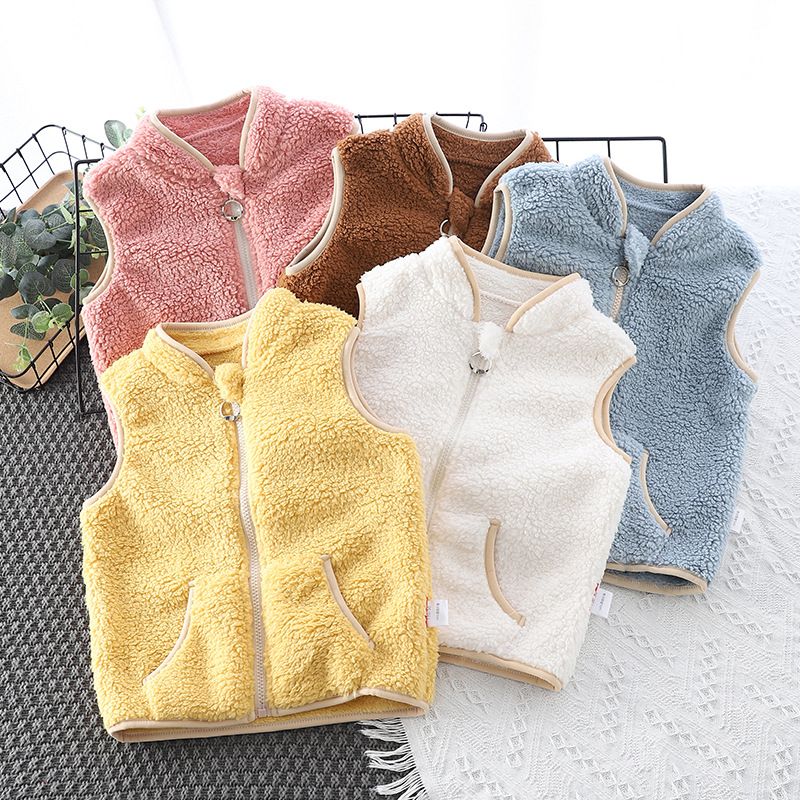 男の子フランネルベスト子供服 2024 秋冬ファッション子供 - Baby Clothing Zipper のレビューと価格