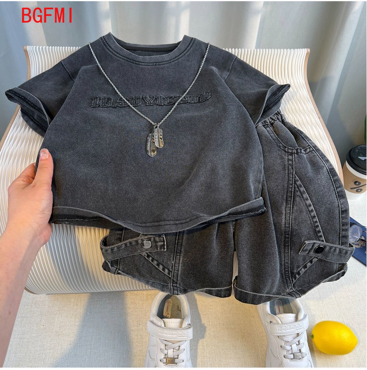 ホット販売ファッション男の子スーツ夏服半袖 Tシャツショート - Baby Clothing Bundles のレビューと価格